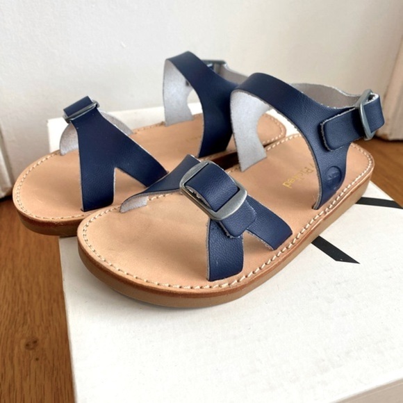 New Freshly Picked Carmel Sandals Maritime in navy leather size 8 - Picture 1 of 9